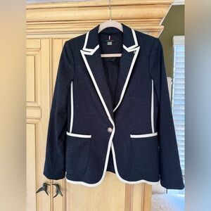 Tommy Hilfiger blue and white blazer size 10